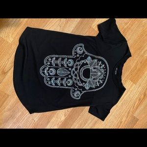 Modern shirt/ancient symbolism. Iridescence decal.